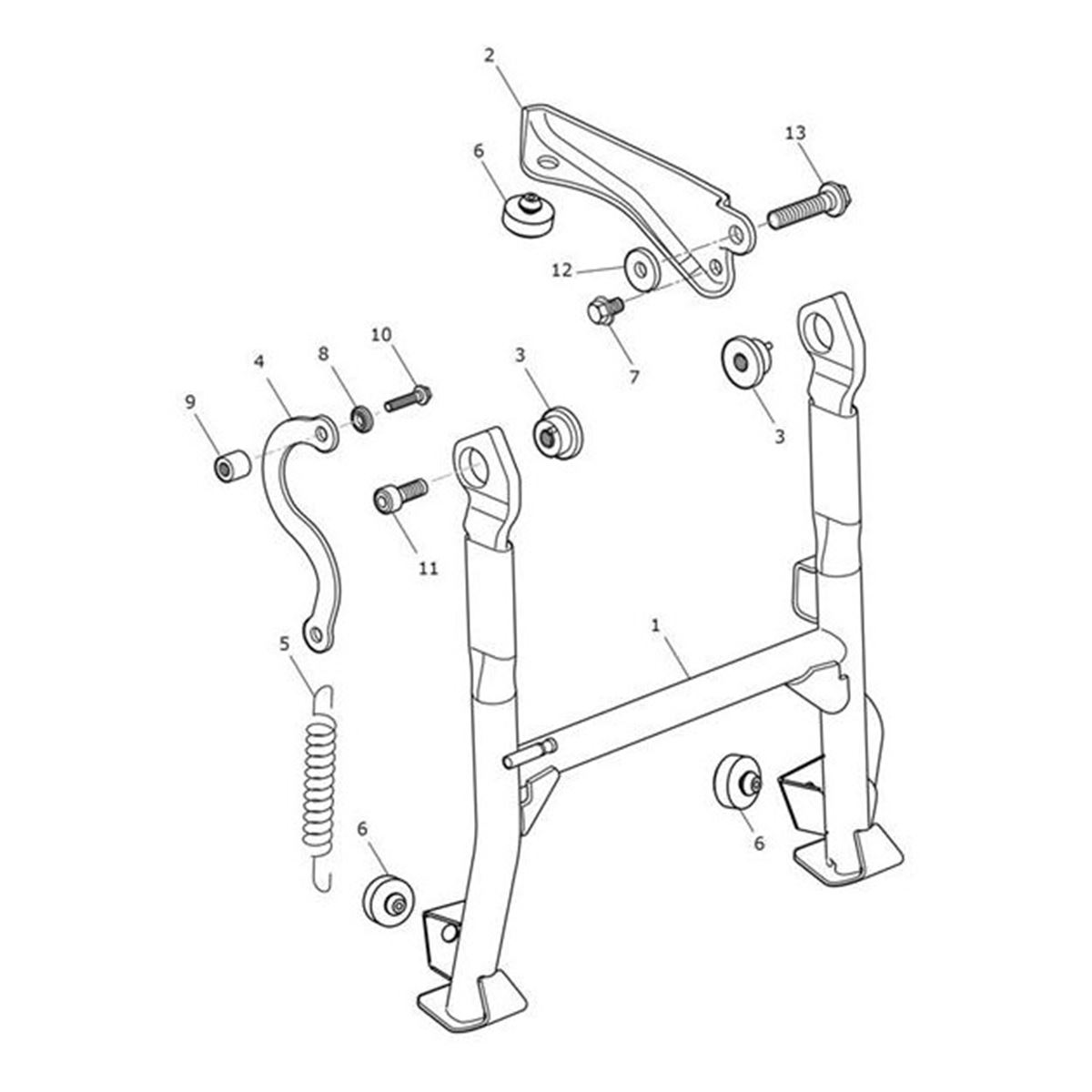 Bild von Centrestand Assy, Short
