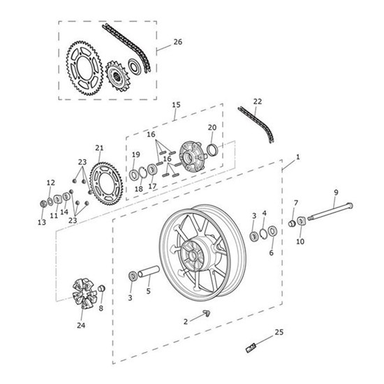 Bild von Chain & Sprocket Kit, 102/41/17