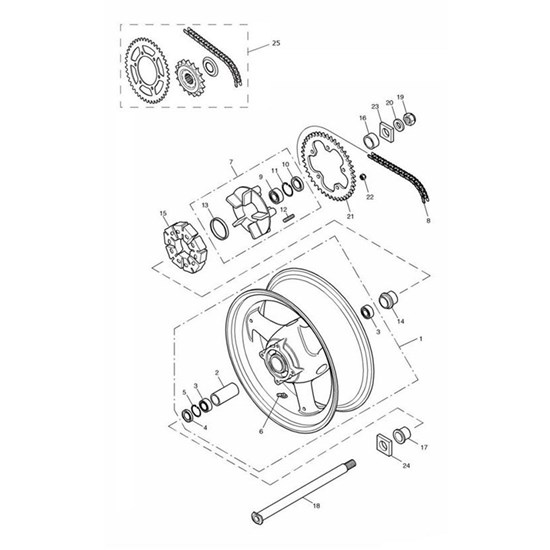 Bild von Chain & Sprocket Kit, 106/44/19