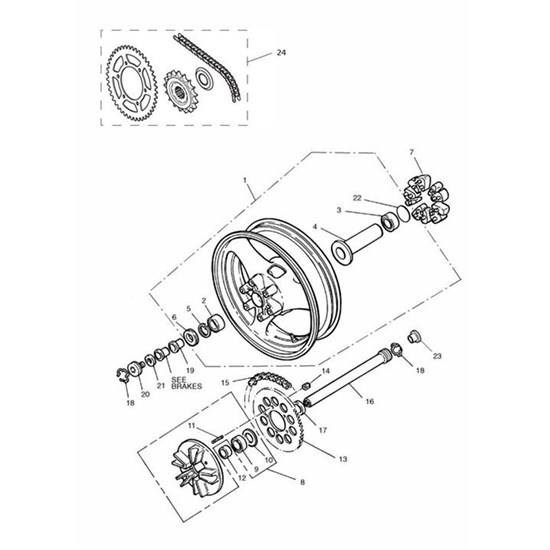 Bild von Chain & Sprocket Kit, 110/40/19