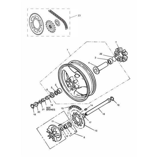 Bild von Chain & Sprocket Kit, 112/46/17