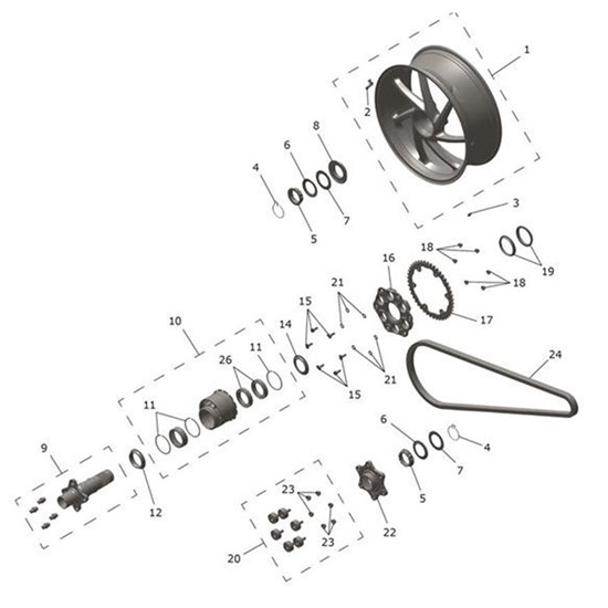 Bild von Chain & Sprocket Kit