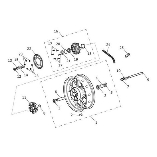 Bild von Chain, RK525ZXW, 102L