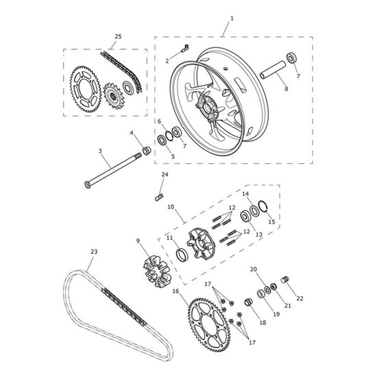 Bild von Chain, Spares, 520VM4, 122L