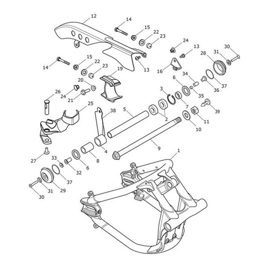 Bild von Chain Rubbing Strip, Rear