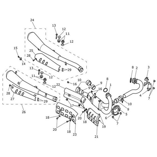 Bild von Clamp, Exhaust, Dia 43-48mm, Cap