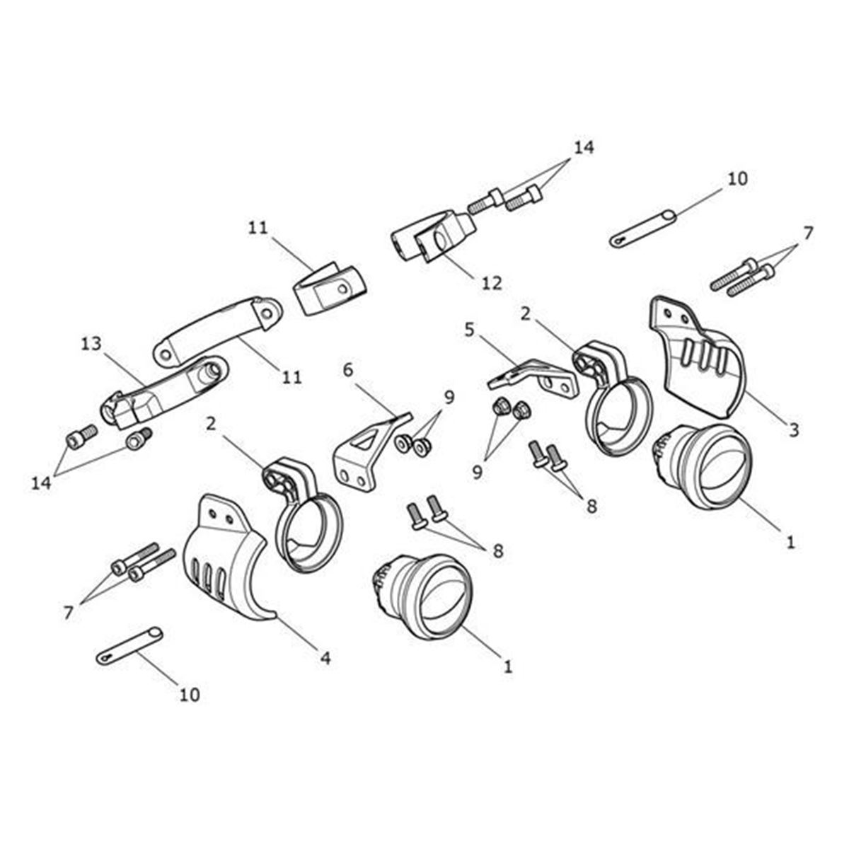 Bild von Clamp, Fog Light, Moulded