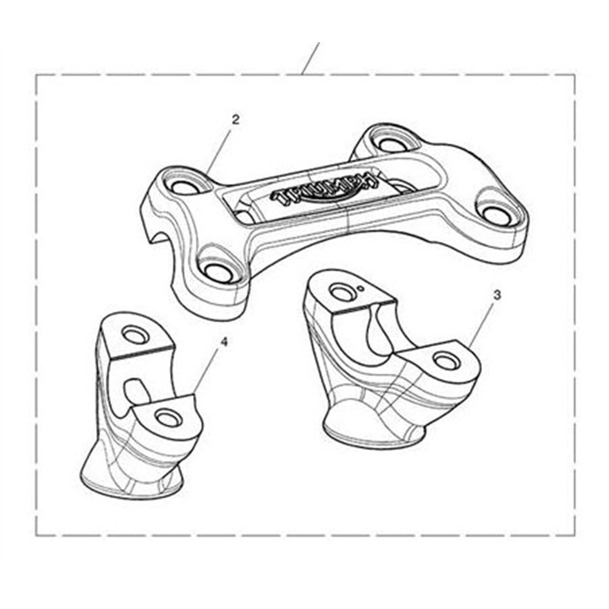 Bild von Clamp, Handlebar, Upper, 22.2 Bar