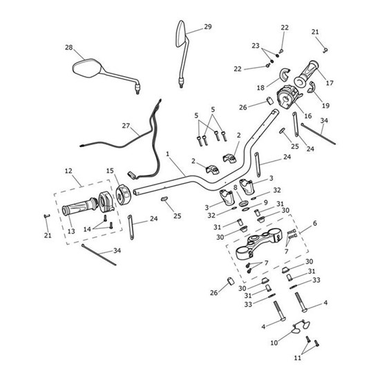 Bild von Clamp, Handlebar, Upper