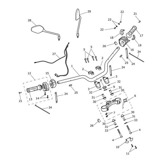 Bild von Clamp, Handlebar, Upper