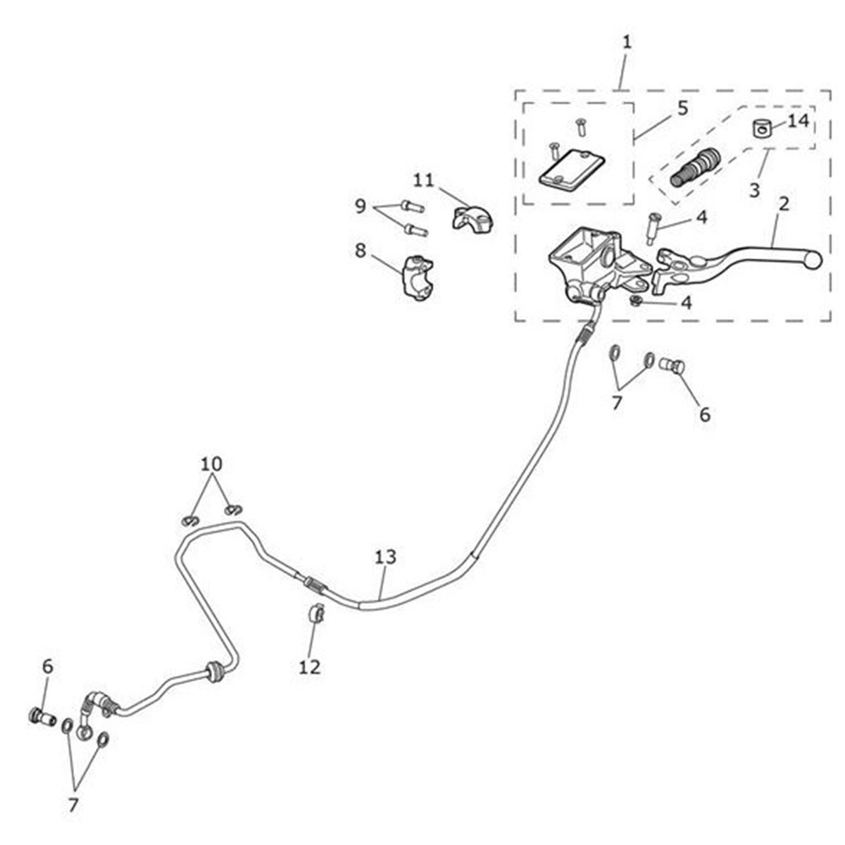 Bild von Clamp, Master Cylinder, Clutch