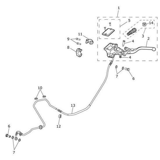 Bild von Clamp, Master Cylinder, Clutch