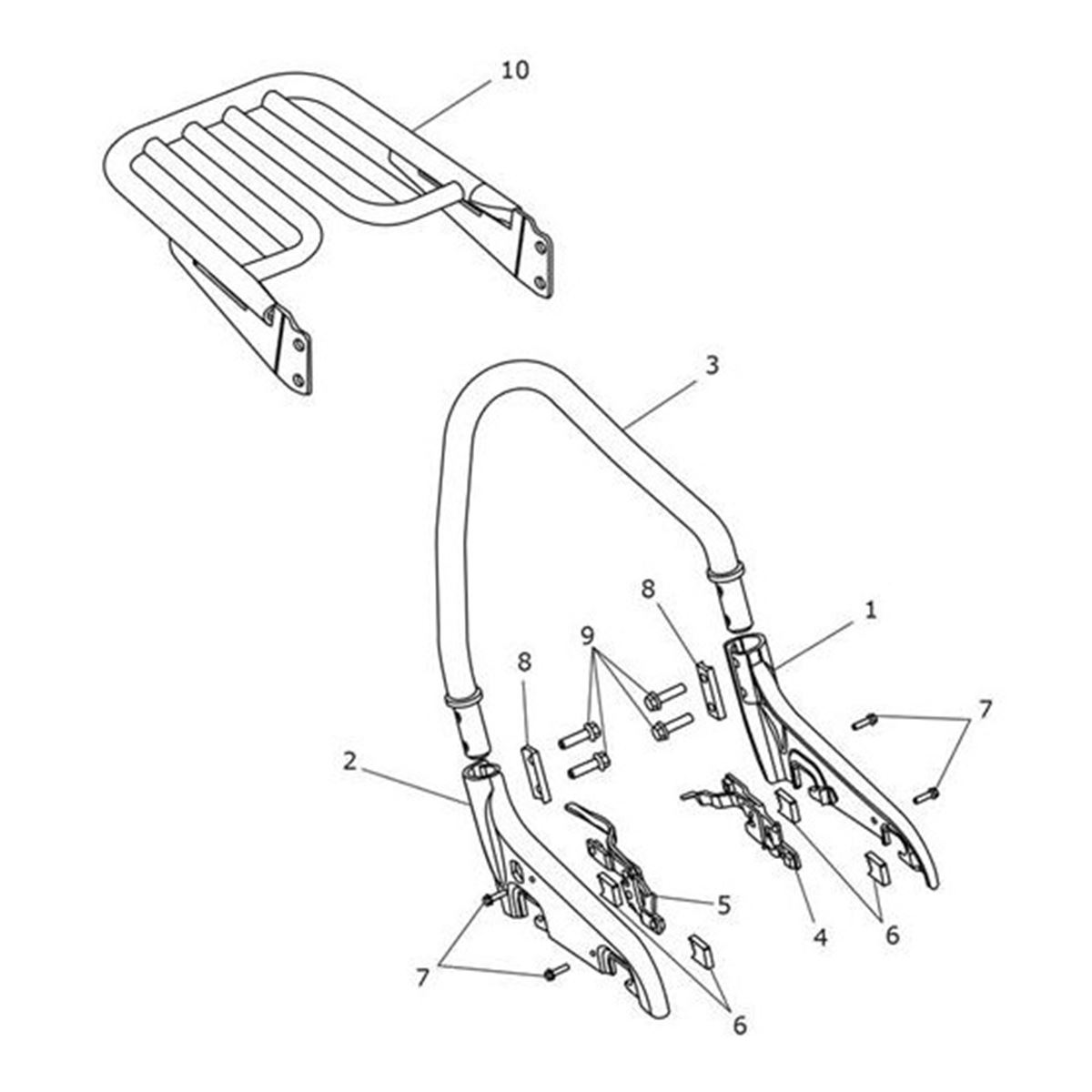 Bild von Clamp, Passenger Backrest