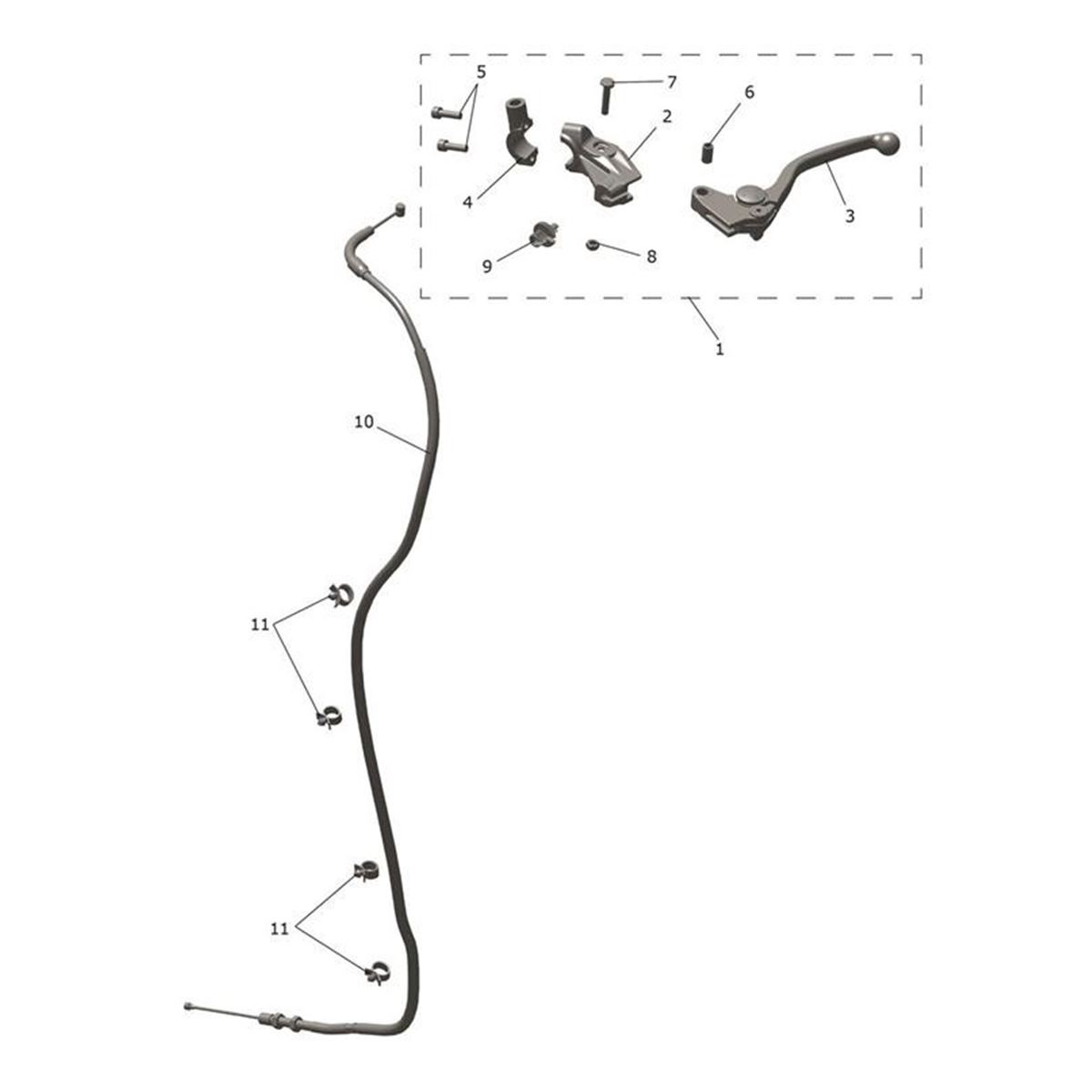 Bild von Clutch Lever, Adjustable