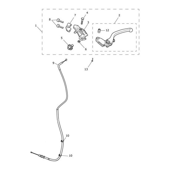 Bild von Clutch Lever Assy, Adj