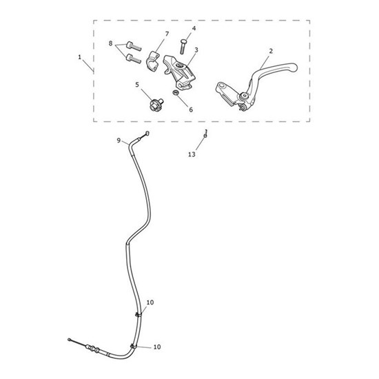 Bild von Clutch Lever Assy, Adj