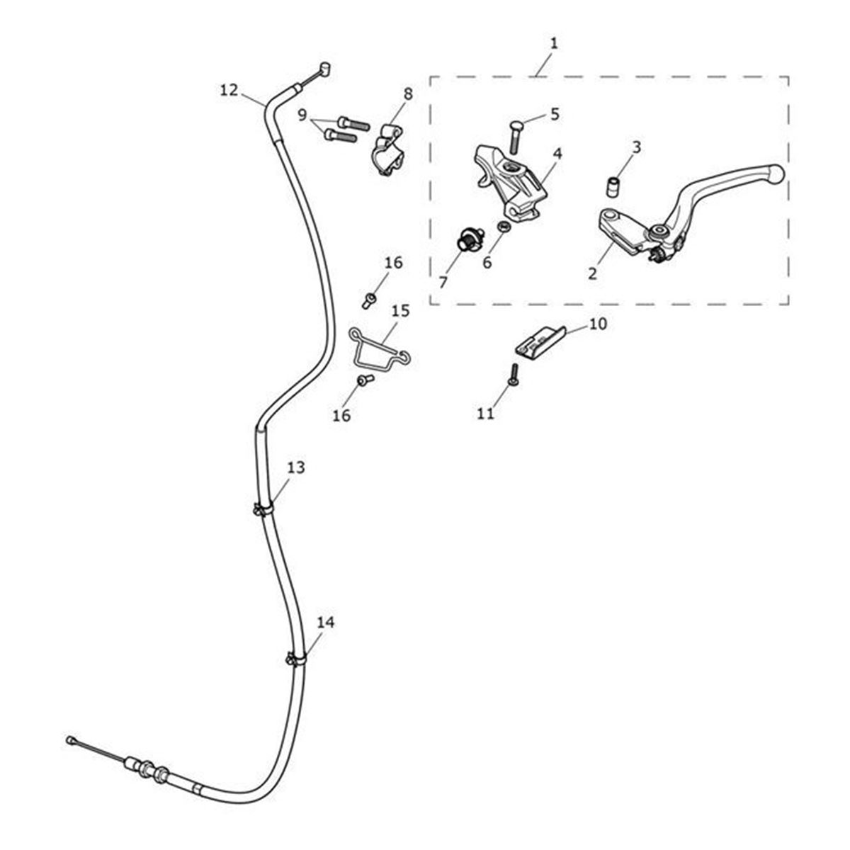 Bild von Clutch Lever Assy, Adj