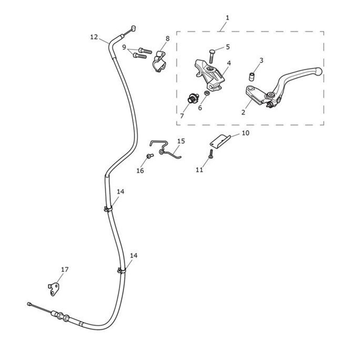 Bild von Clutch Lever Assy, Adj