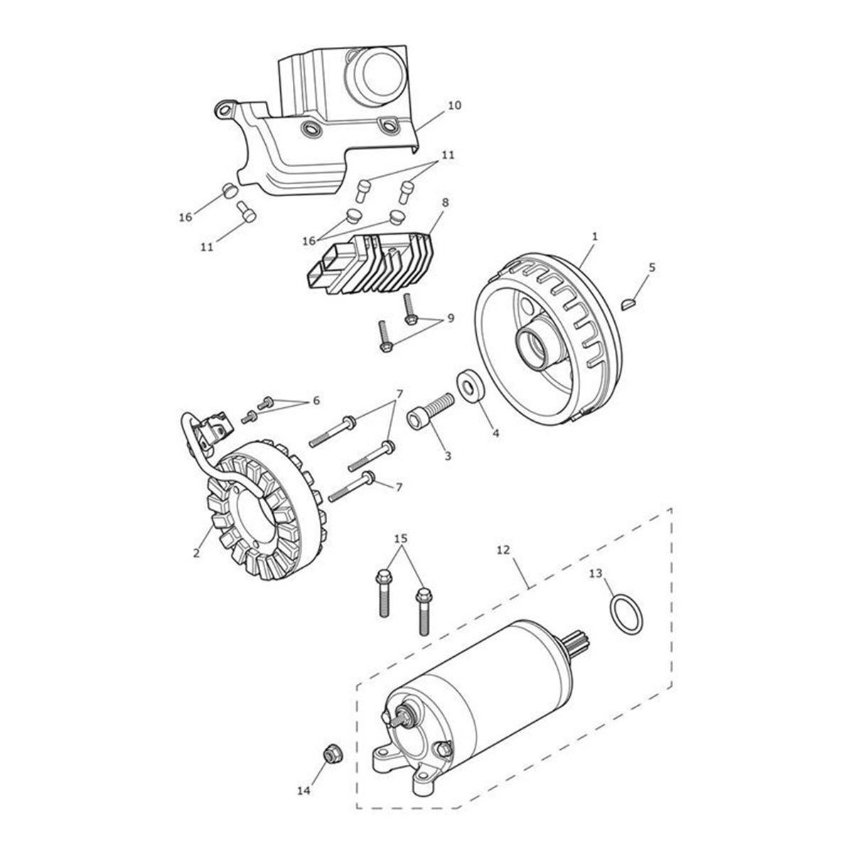 Bild von Cover, ABS & Regulator Rectifier