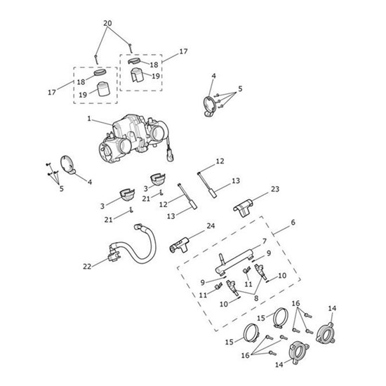 Bild von Cover, Fuel Rail, LH