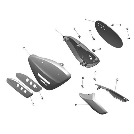 Bild von Cover Assy Side, RH, Phantom Black