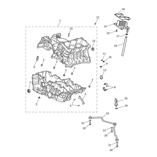 Bild von Crankcase Assembly, Spares