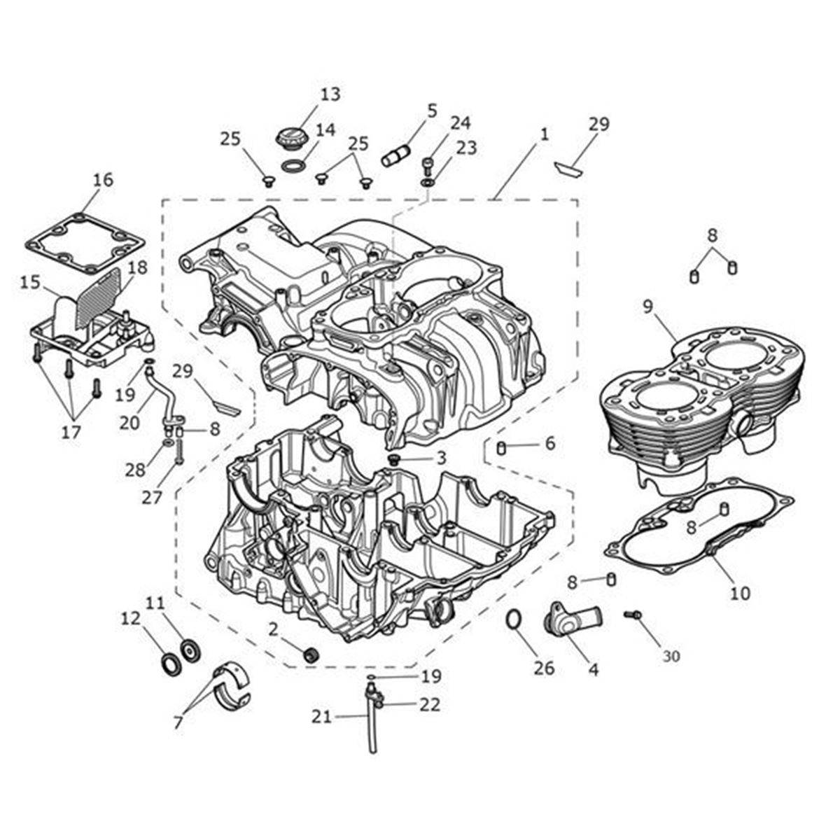 Picture of Crankcase Assy, Spares