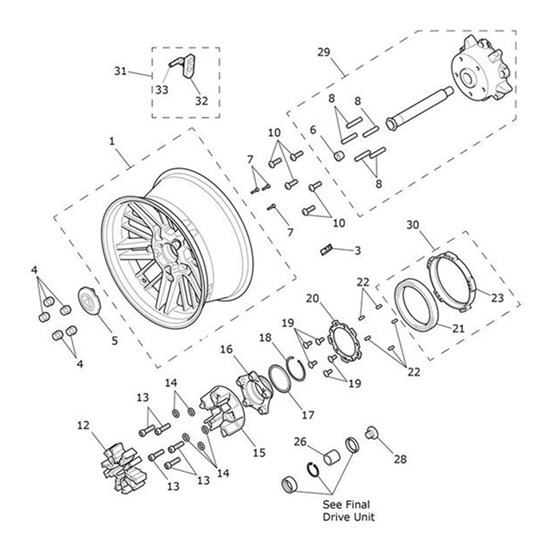 Bild von Cush Drive, Inner, Splined