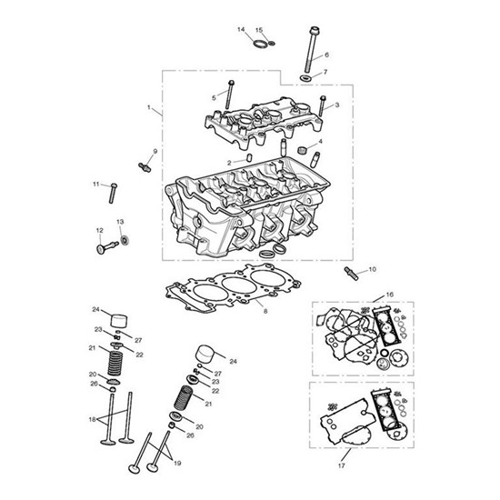 Bild von Cylinder Head, 3 Cyl, M/C, SAI