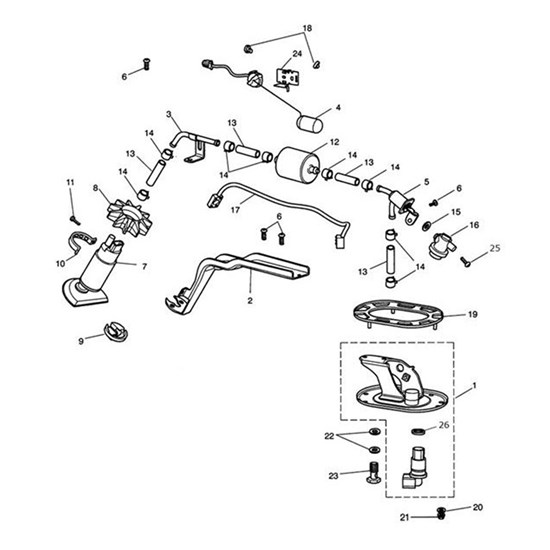Bild von DAEMPFERRING, BENZINPUMPE