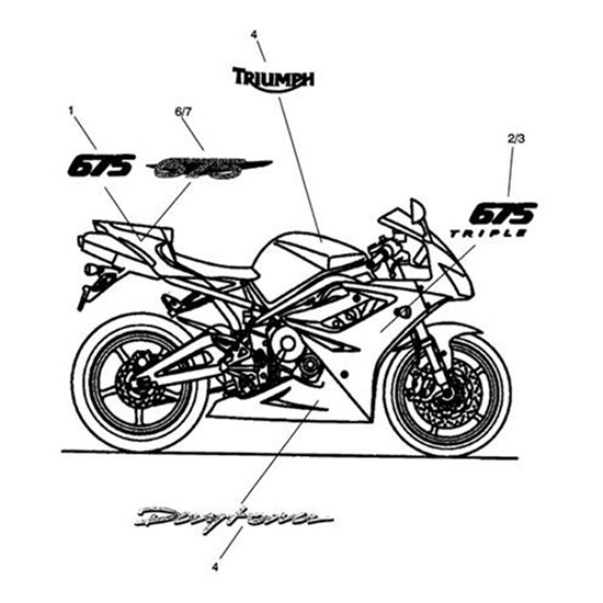 Bild von DECAL, REAR, LH, COLOUR 2