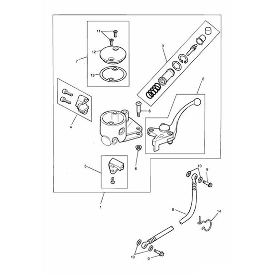 Bild von DECKEL KIT, GEBERZYLINDER HAND