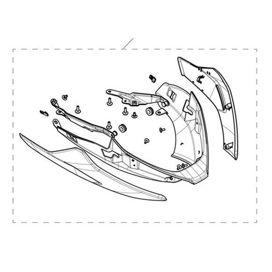 Bild von Decal, Bellypan, LH, Pure White