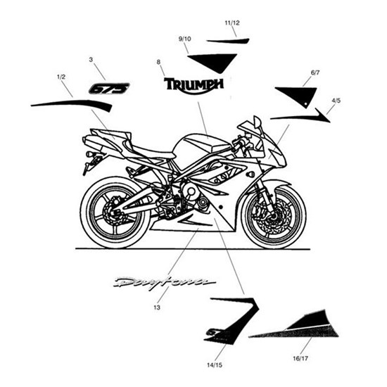 Bild von Decal, Cockpit Eyebrow, LHS