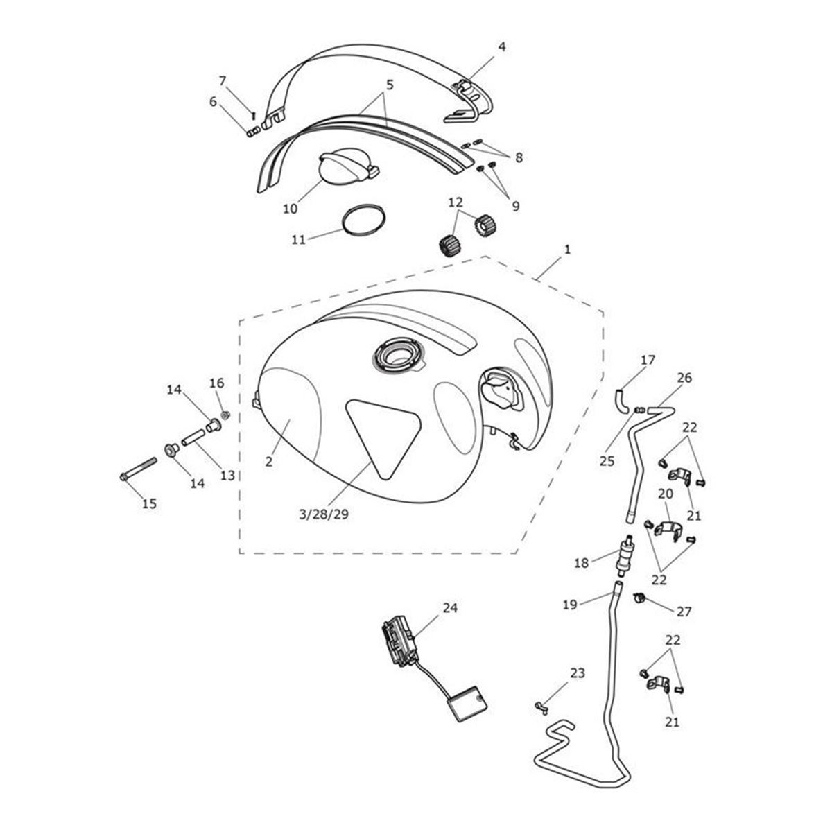 Bild von Decal, Flag, Fuel Tank