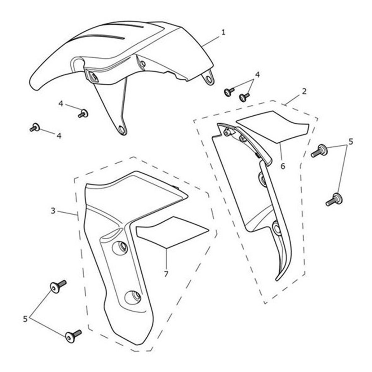 Bild von Decal, Front Mudguard, LH, Racing Yellow