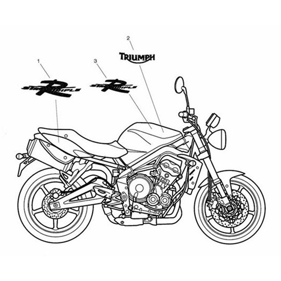 Bild von Decal, Fuel Tank, Centre