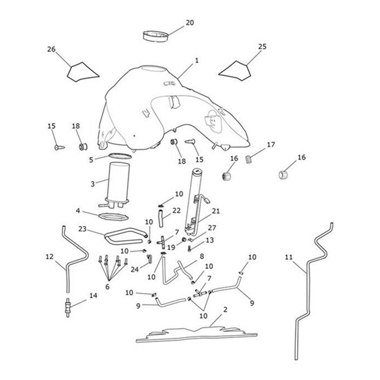 Bild von Decal, Fuel Tank, LH