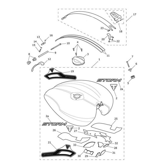 Bild von Decal, Fuel Tank, RH, CW/PM