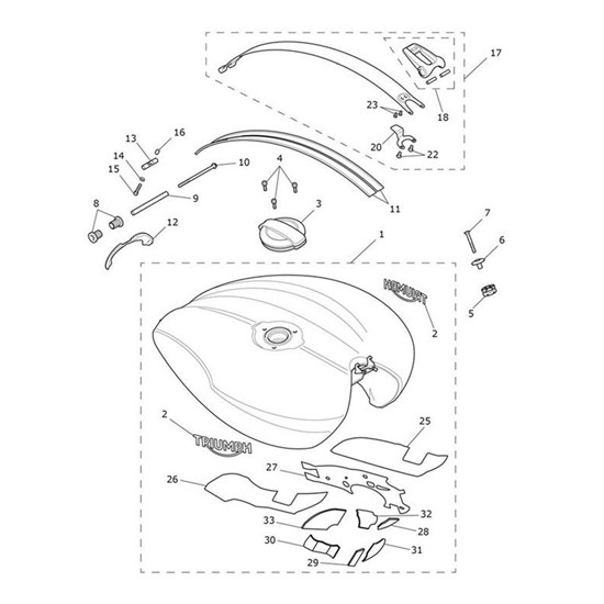 Bild von Decal, Fuel Tank, Stripe, RH