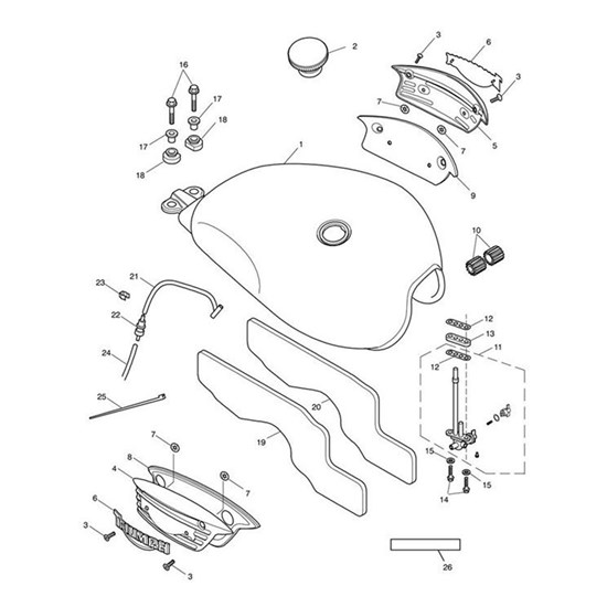 Bild von Decal, Fuel Tank