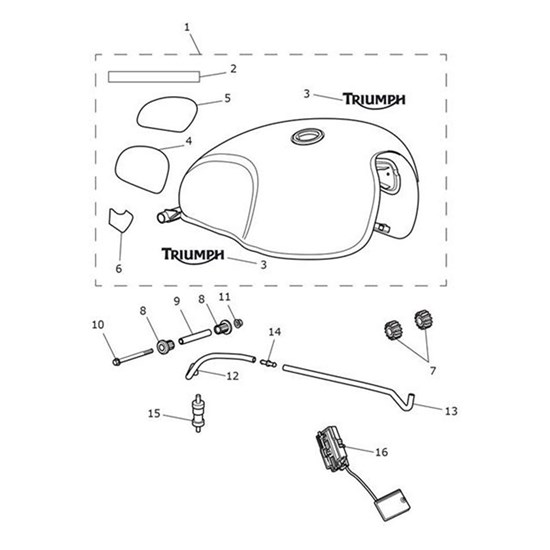 Bild von Decal, Fuel Tank