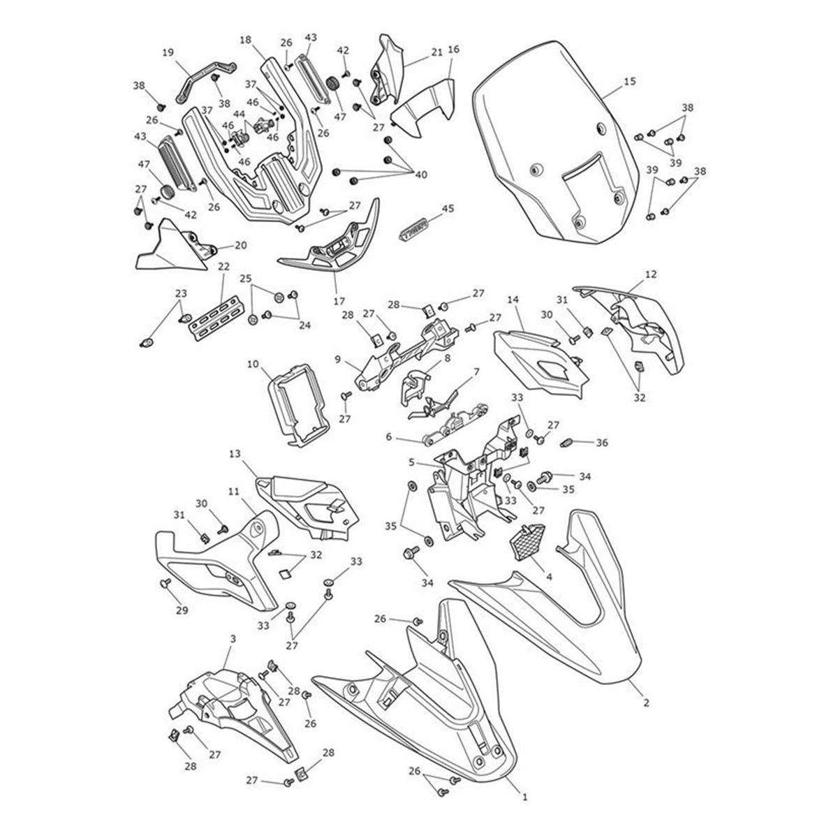 Bild von Decal, Lower Mudguard, LH, Graphite