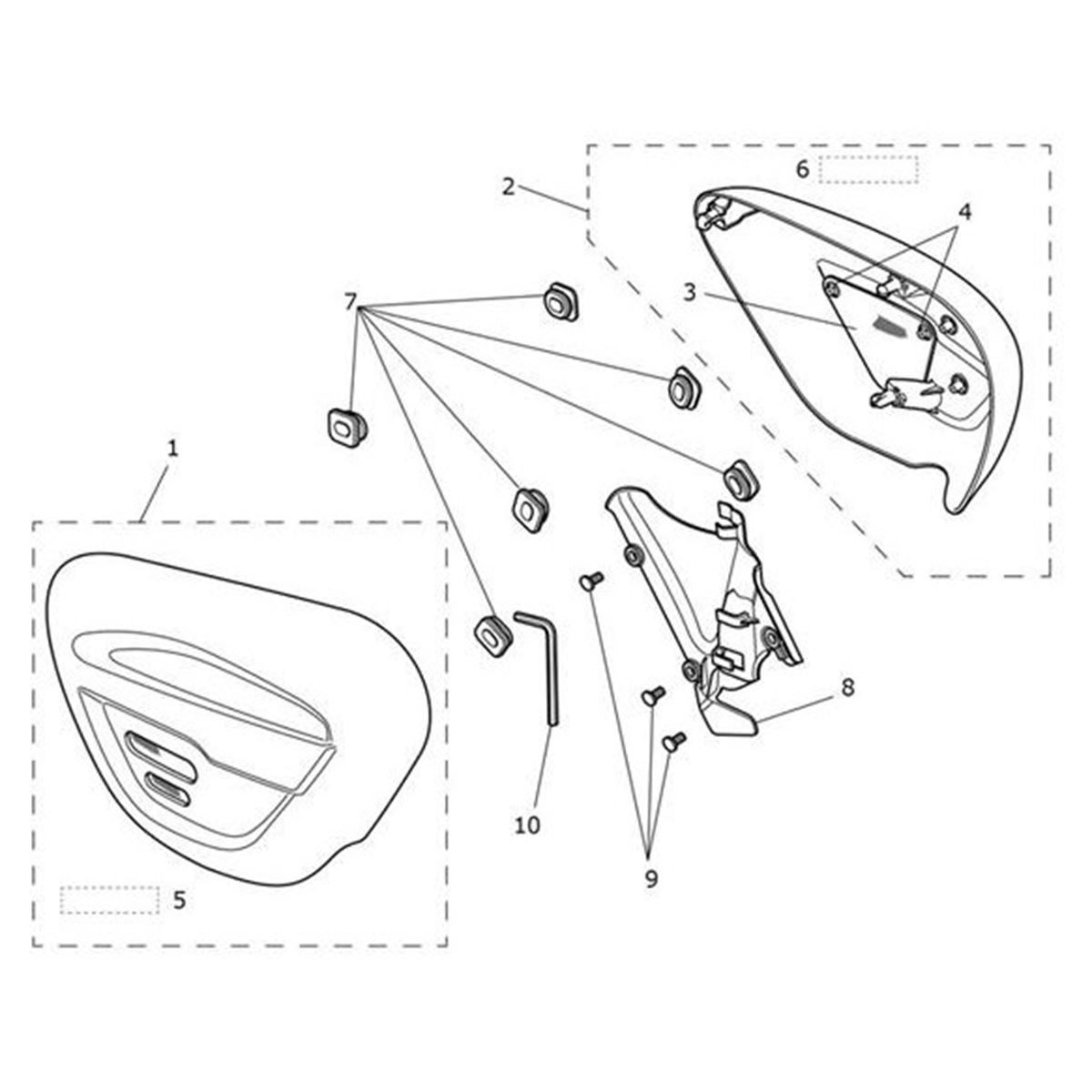 Bild von Decal, Panel, LH, 900, Slv/Yellow