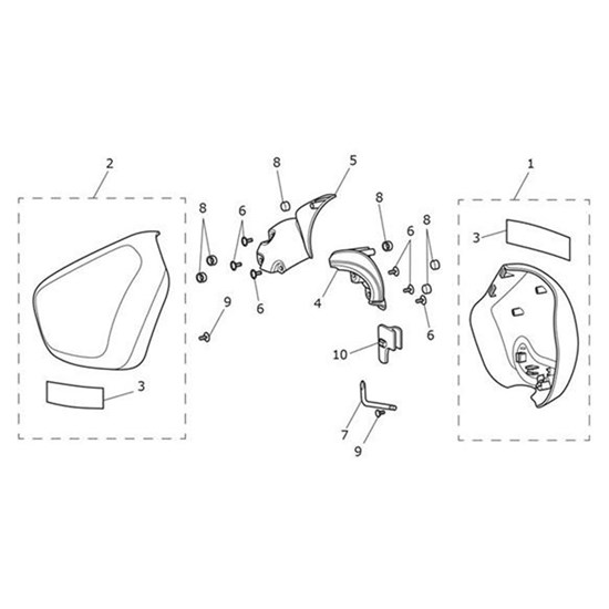 Bild von Decal, Sidepanel, Graphite