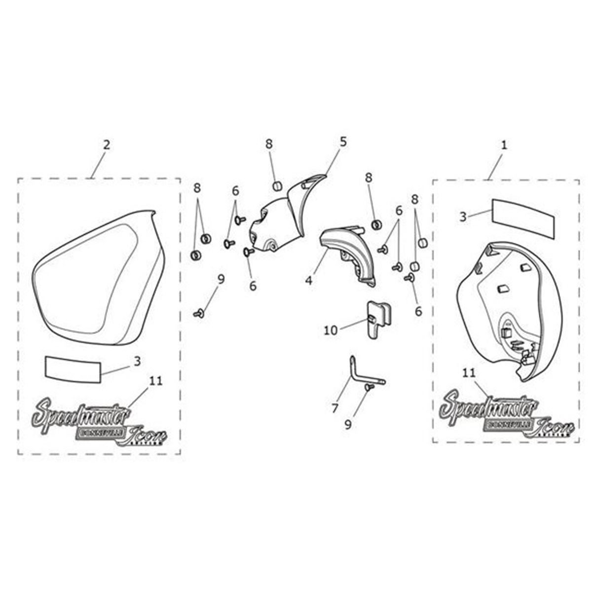 Bild von Decal, Sidepanel, Icon Edition, Aluminium Slv