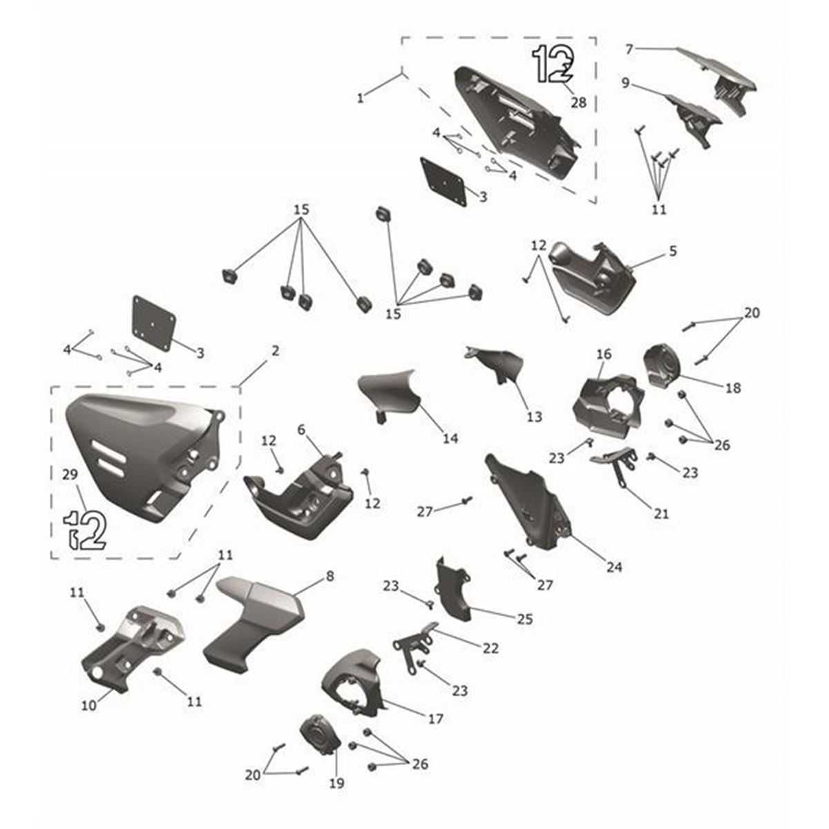 Bild von Decal, Sidepanel, RH, Aluminium Slv