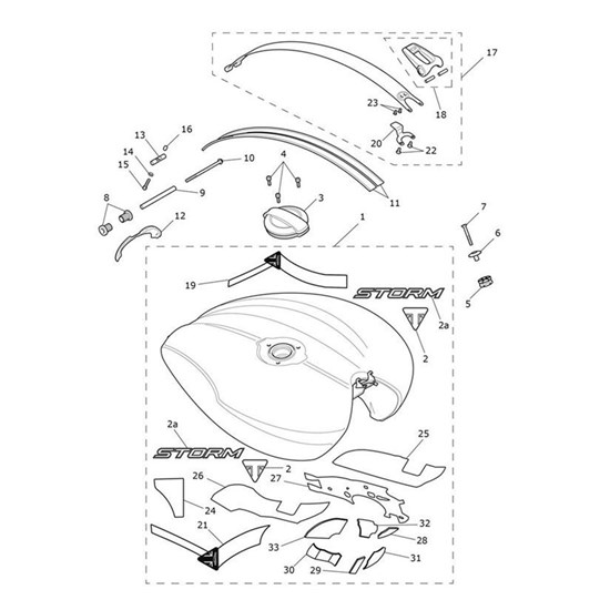 Bild von Decal, Tank, LH, MH/PM/EK