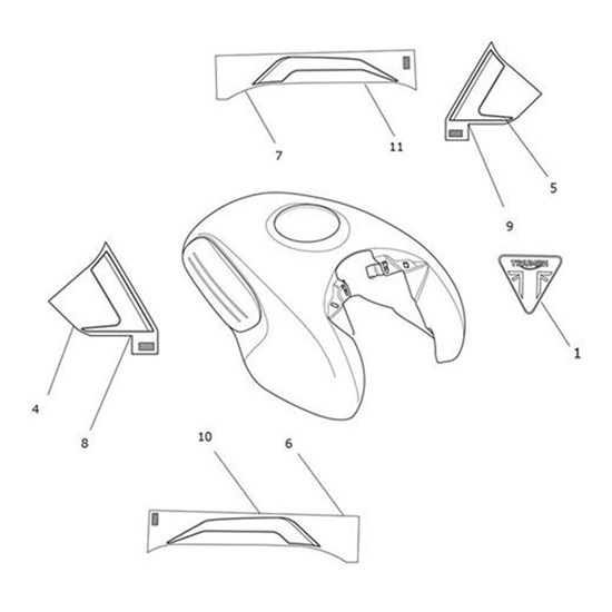 Bild von Decal 1, Fuel Tank, LH, Colour 1