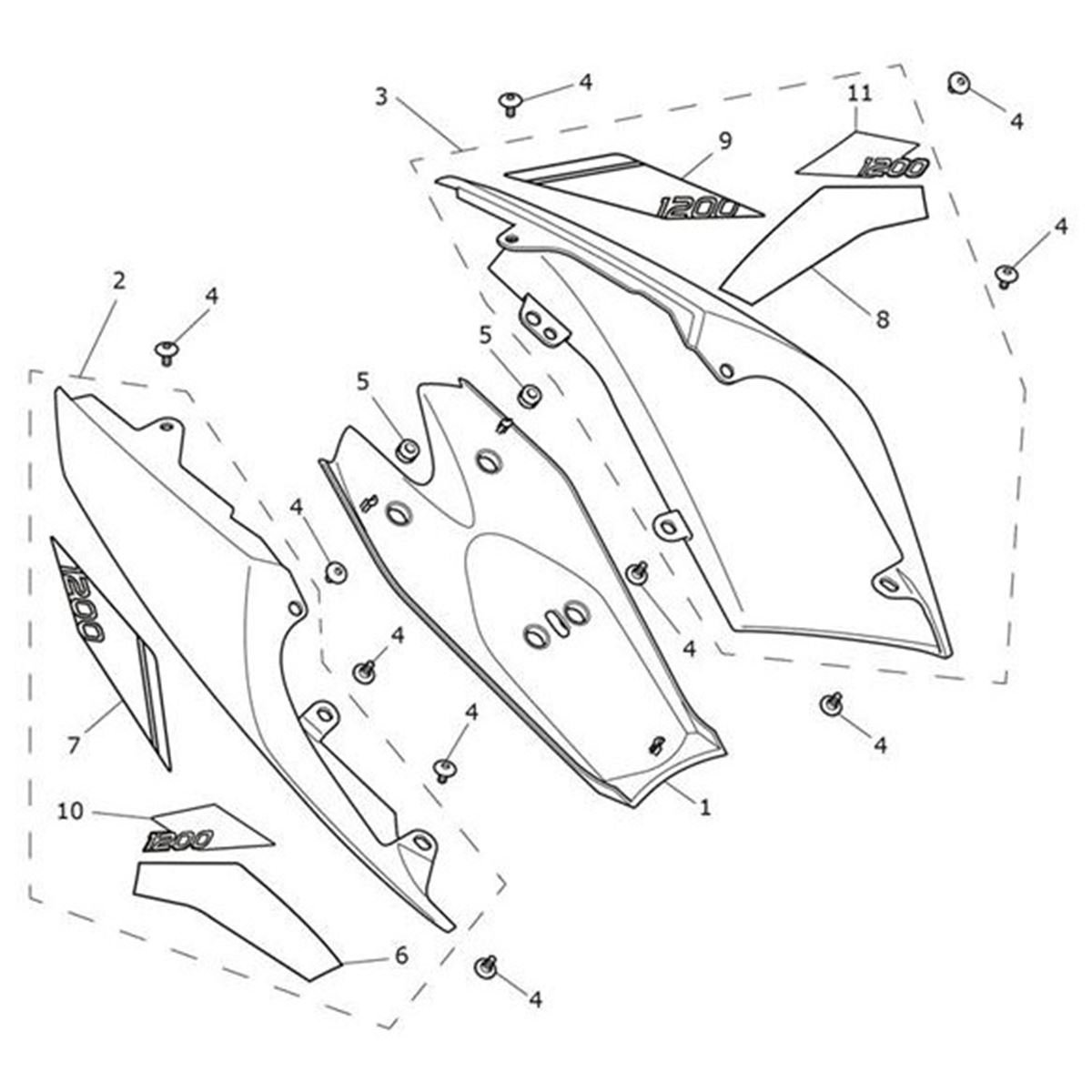 Bild von Decal 1, Rear Bodywork, RH